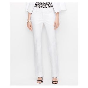 NWT ANN TAYLOR SIGNATURE COTTON SATEEN PANTS 00